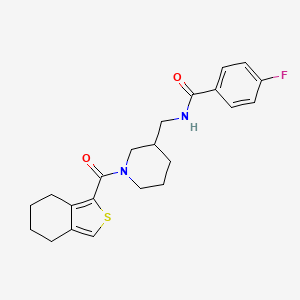 4-fluoro-N-{[1-(4,5,6,7-tetrahydro-2-benzothien-1-ylcarbonyl)-3-piperidinyl]methyl}benzamide