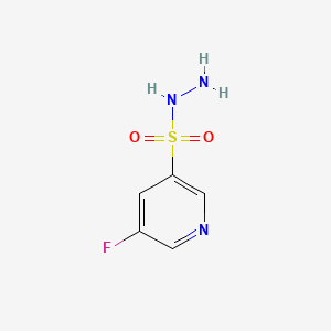 molecular formula C5H6FN3O2S B597516 5-Fluoropyridine-3-sulfonohydrazide CAS No. 1248153-94-7