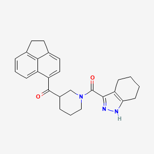 molecular formula C26H27N3O2 B5975160 1,2-dihydro-5-acenaphthylenyl[1-(4,5,6,7-tetrahydro-2H-indazol-3-ylcarbonyl)-3-piperidinyl]methanone 