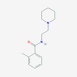 molecular formula C15H22N2O B5975198 2-methyl-N-[2-(1-piperidinyl)ethyl]benzamide 