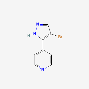 4-(4-Bromo-1H-pyrazol-3-YL)pyridine