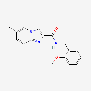 molecular formula C17H17N3O2 B5975258 N-(2-methoxybenzyl)-6-methylimidazo[1,2-a]pyridine-2-carboxamide 