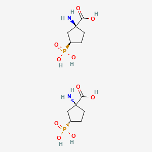 molecular formula C12H24N2O10P2 B597529 Z-Cyclopentyl-AP4 CAS No. 103439-17-4