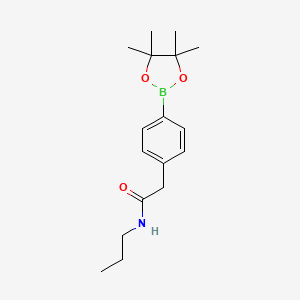 N-propyl-2-[4-(4,4,5,5-tetramethyl-1,3,2-dioxaborolan-2-yl)phenyl]acetamide