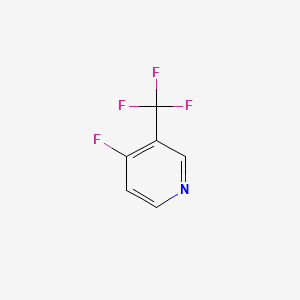 molecular formula C6H3F4N B597543 4-Fluoro-3-(trifluoromethyl)pyridine CAS No. 1207670-92-5