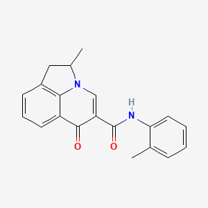 molecular formula C20H18N2O2 B5975468 2-methyl-N-(2-methylphenyl)-6-oxo-1,2-dihydro-6H-pyrrolo[3,2,1-ij]quinoline-5-carboxamide 