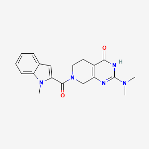 2-(dimethylamino)-7-[(1-methyl-1H-indol-2-yl)carbonyl]-5,6,7,8-tetrahydropyrido[3,4-d]pyrimidin-4(3H)-one