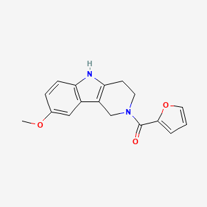 molecular formula C17H16N2O3 B5975535 2-(2-furoyl)-8-methoxy-2,3,4,5-tetrahydro-1H-pyrido[4,3-b]indole 