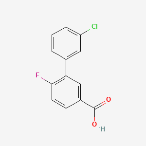 3-(3-Chlorophenyl)-4-fluorobenzoic acid