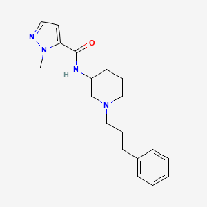 molecular formula C19H26N4O B5975571 1-methyl-N-[1-(3-phenylpropyl)-3-piperidinyl]-1H-pyrazole-5-carboxamide 