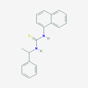 molecular formula C19H18N2S B5975616 N-1-naphthyl-N'-(1-phenylethyl)thiourea 