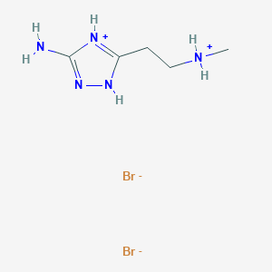 molecular formula C5H13Br2N5 B5975654 3-[2-(methylamino)ethyl]-1H-1,2,4-triazol-5-amine dihydrobromide 