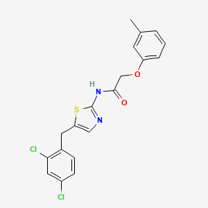 molecular formula C19H16Cl2N2O2S B5975681 N-[5-(2,4-dichlorobenzyl)-1,3-thiazol-2-yl]-2-(3-methylphenoxy)acetamide 