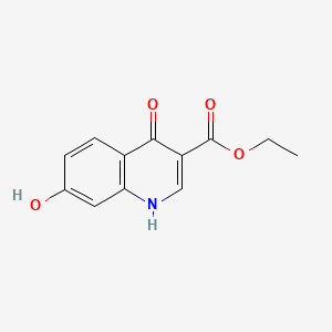 molecular formula C12H11NO4 B597571 Ethyl 4,7-dihydroxyquinoline-3-carboxylate CAS No. 104047-30-5