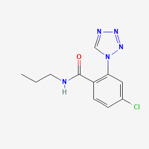 molecular formula C11H12ClN5O B5975713 4-chloro-N-propyl-2-(1H-tetrazol-1-yl)benzamide 