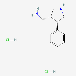 (Trans-4-phenylpyrrolidin-3-yl)methanamine dihydrochloride