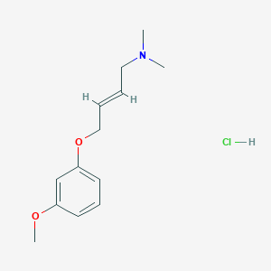 molecular formula C13H20ClNO2 B5975803 [4-(3-methoxyphenoxy)but-2-en-1-yl]dimethylamine hydrochloride 