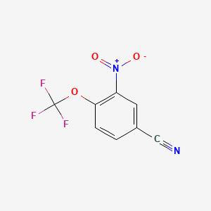 molecular formula C8H3F3N2O3 B597586 3-Nitro-4-(trifluoromethoxy)benzonitrile CAS No. 1214360-38-9