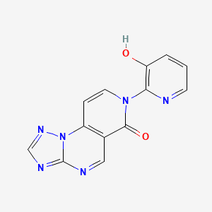 molecular formula C13H8N6O2 B5975873 7-(3-hydroxy-2-pyridinyl)pyrido[3,4-e][1,2,4]triazolo[1,5-a]pyrimidin-6(7H)-one 