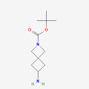molecular formula C11H20N2O2 B597607 Tert-butyl 6-amino-2-azaspiro[3.3]heptane-2-carboxylate CAS No. 1211586-09-2