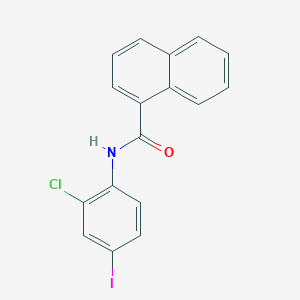 molecular formula C17H11ClINO B5976087 N-(2-chloro-4-iodophenyl)-1-naphthamide 