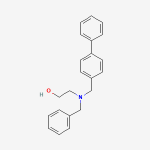 molecular formula C22H23NO B5976132 2-[benzyl(4-biphenylylmethyl)amino]ethanol 