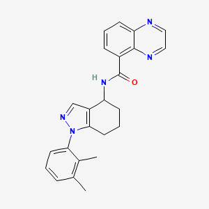 molecular formula C24H23N5O B5976213 N-[1-(2,3-dimethylphenyl)-4,5,6,7-tetrahydro-1H-indazol-4-yl]-5-quinoxalinecarboxamide 
