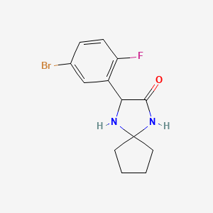 3-(5-Bromo-2-fluorophenyl)-1,4-diazaspiro[4.4]nonan-2-one