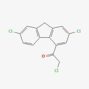2-Chloro-1-(2,7-dichloro-9H-fluoren-4-yl)ethanone