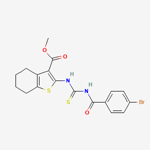 methyl 2-({[(4-bromobenzoyl)amino]carbonothioyl}amino)-4,5,6,7-tetrahydro-1-benzothiophene-3-carboxylate