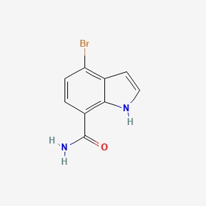 molecular formula C9H7BrN2O B597643 4-Bromo-1H-indole-7-carboxamide CAS No. 1211596-82-5