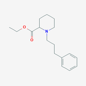 ethyl 1-(3-phenylpropyl)-2-piperidinecarboxylate