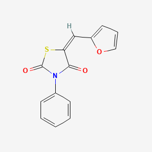 molecular formula C14H9NO3S B5976521 5-(2-furylmethylene)-3-phenyl-1,3-thiazolidine-2,4-dione 