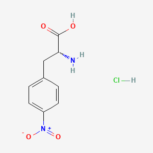 molecular formula C9H11ClN2O4 B597657 4-Nitro-D-phenylalanine hydrochloride CAS No. 147065-06-3