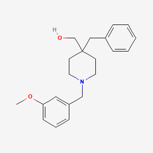 molecular formula C21H27NO2 B5976670 [4-benzyl-1-(3-methoxybenzyl)-4-piperidinyl]methanol 