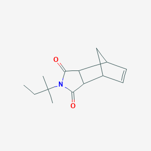 molecular formula C14H19NO2 B5976716 4-(1,1-dimethylpropyl)-4-azatricyclo[5.2.1.0~2,6~]dec-8-ene-3,5-dione 