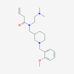 molecular formula C22H35N3O2 B5976718 N-[2-(dimethylamino)ethyl]-N-{[1-(2-methoxybenzyl)-3-piperidinyl]methyl}-3-butenamide 