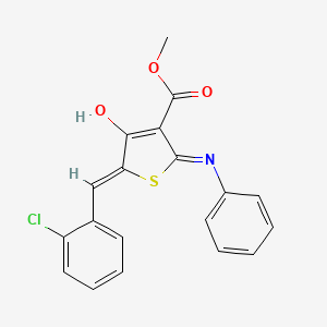 methyl 2-anilino-5-(2-chlorobenzylidene)-4-oxo-4,5-dihydro-3-thiophenecarboxylate