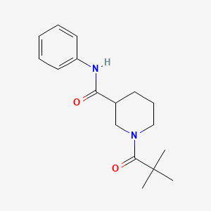molecular formula C17H24N2O2 B5976811 1-(2,2-dimethylpropanoyl)-N-phenyl-3-piperidinecarboxamide 