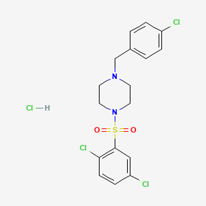 molecular formula C17H18Cl4N2O2S B5976860 1-(4-chlorobenzyl)-4-[(2,5-dichlorophenyl)sulfonyl]piperazine hydrochloride 