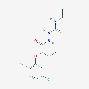 molecular formula C13H17Cl2N3O2S B5976907 2-[2-(2,5-dichlorophenoxy)butanoyl]-N-ethylhydrazinecarbothioamide 