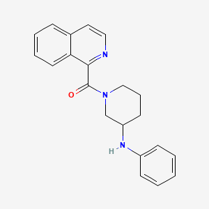 molecular formula C21H21N3O B5976979 1-(1-isoquinolinylcarbonyl)-N-phenyl-3-piperidinamine 