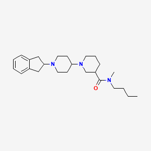 N-butyl-1'-(2,3-dihydro-1H-inden-2-yl)-N-methyl-1,4'-bipiperidine-3-carboxamide