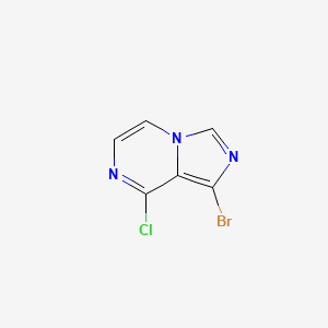 B597703 1-Bromo-8-chloroimidazo[1,5-a]pyrazine CAS No. 1352897-61-0