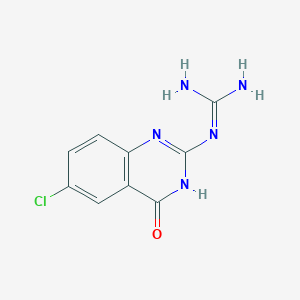 molecular formula C9H8ClN5O B5977030 N-(6-chloro-4-oxo-3,4-dihydro-2-quinazolinyl)guanidine 