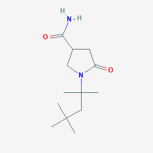 molecular formula C13H24N2O2 B5977051 5-oxo-1-(1,1,3,3-tetramethylbutyl)-3-pyrrolidinecarboxamide 