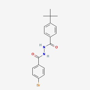 molecular formula C18H19BrN2O2 B5977084 4-bromo-N'-(4-tert-butylbenzoyl)benzohydrazide 