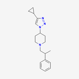 4-(4-cyclopropyl-1H-1,2,3-triazol-1-yl)-1-(2-phenylpropyl)piperidine
