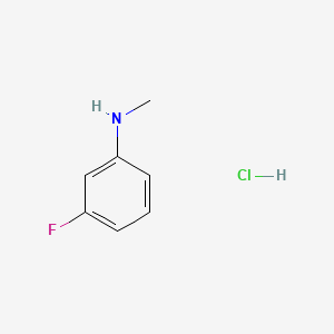 molecular formula C7H9ClFN B597710 3-Fluoro-N-methylaniline hydrochloride CAS No. 152814-25-0