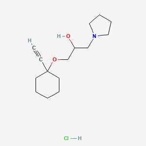 1-[(1-ethynylcyclohexyl)oxy]-3-(1-pyrrolidinyl)-2-propanol hydrochloride